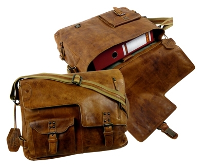 Landleder RODEO Leder Messenger Postbag XL
