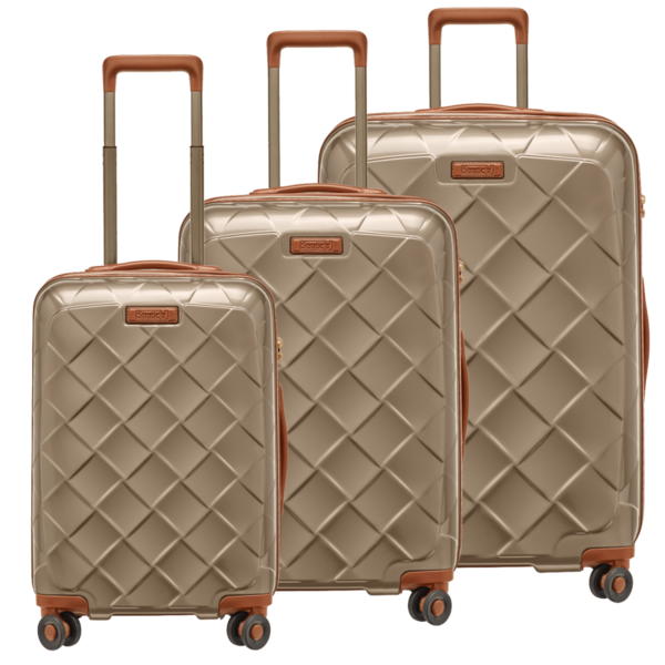 Stratic LEATHER & MORE 4-Rollen Trolley Set 3-tlg.